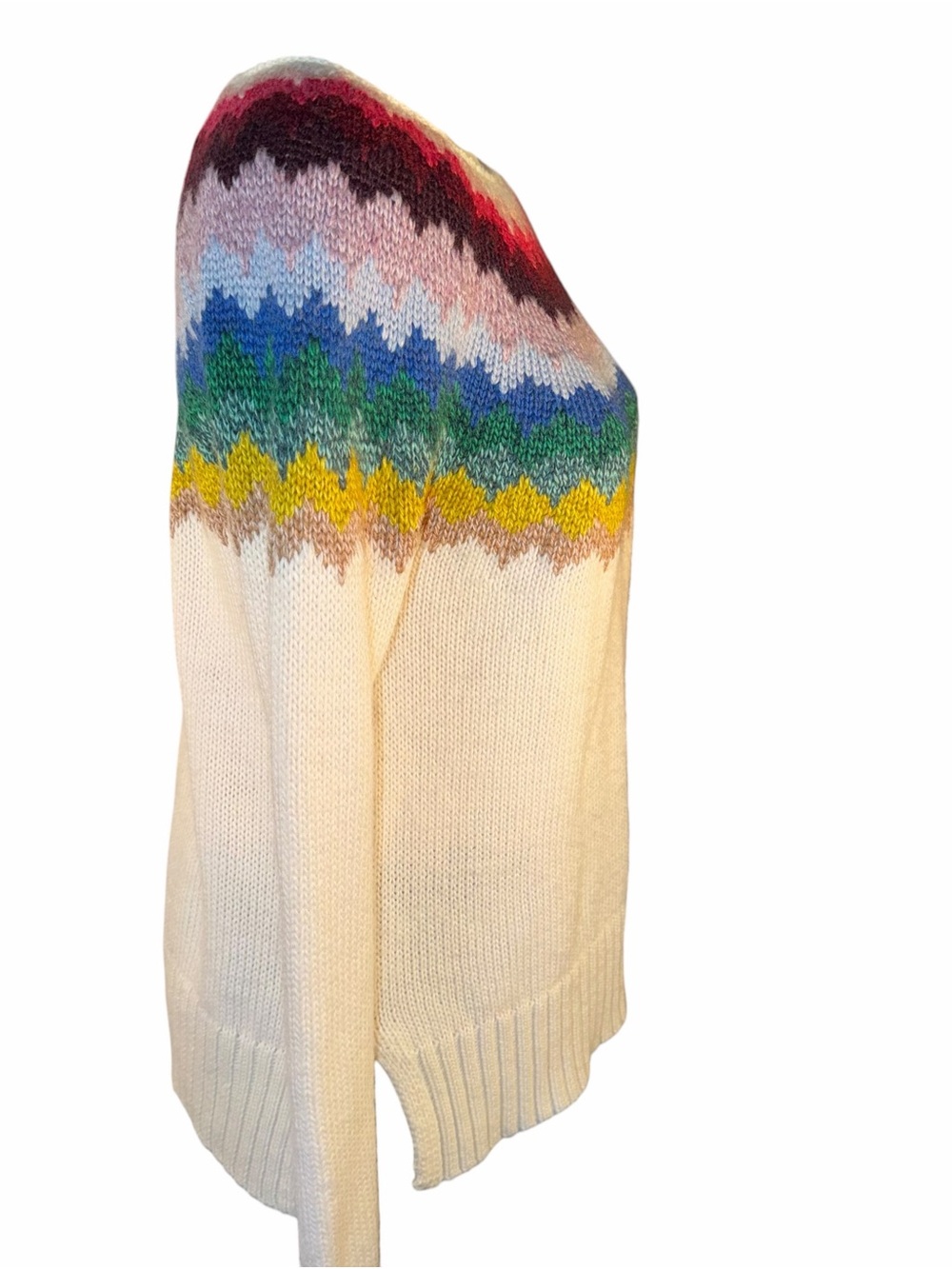 American Eagle Amazingly Soft Fair Isle Nordic Sweater Small - Picture 3 of 9